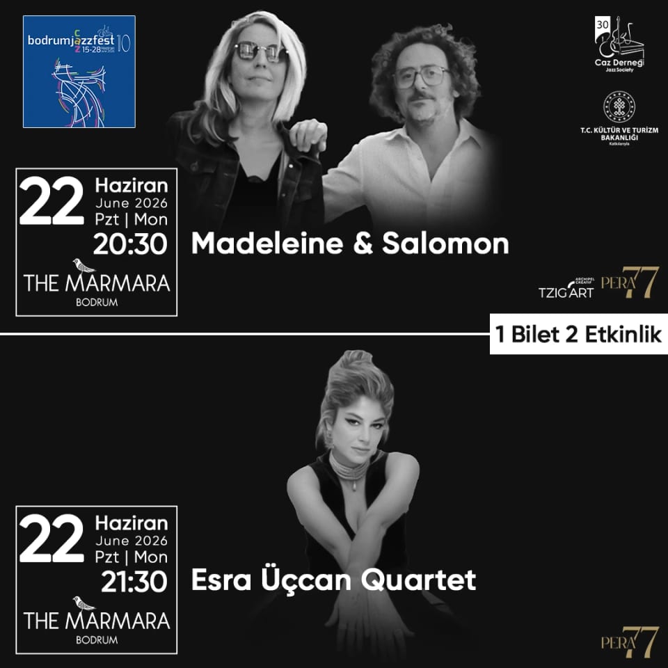 1 Bilet 2 Etkinlik: Madeleine & Salomon | Esra Üçcan Quartet