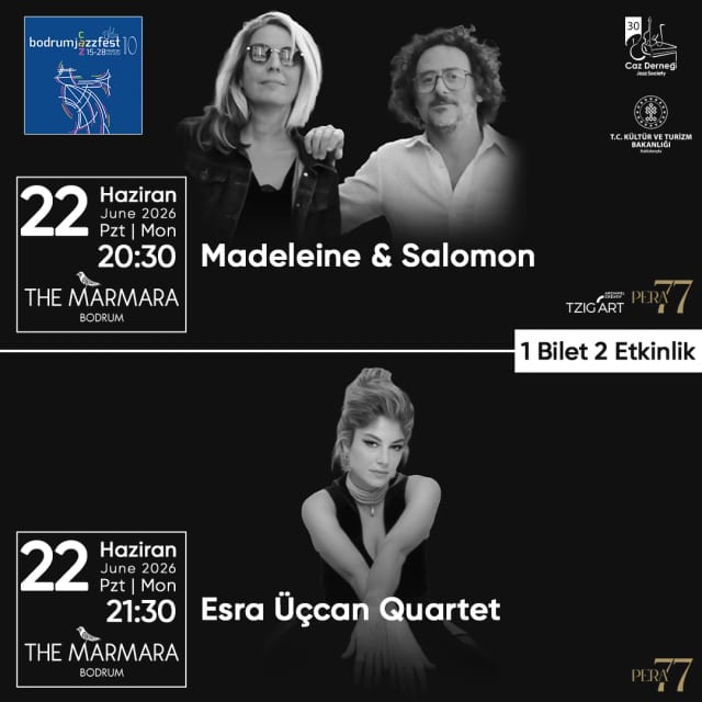 1 Bilet 2 Etkinlik: Madeleine & Salomon | Esra Üçcan Quartet card