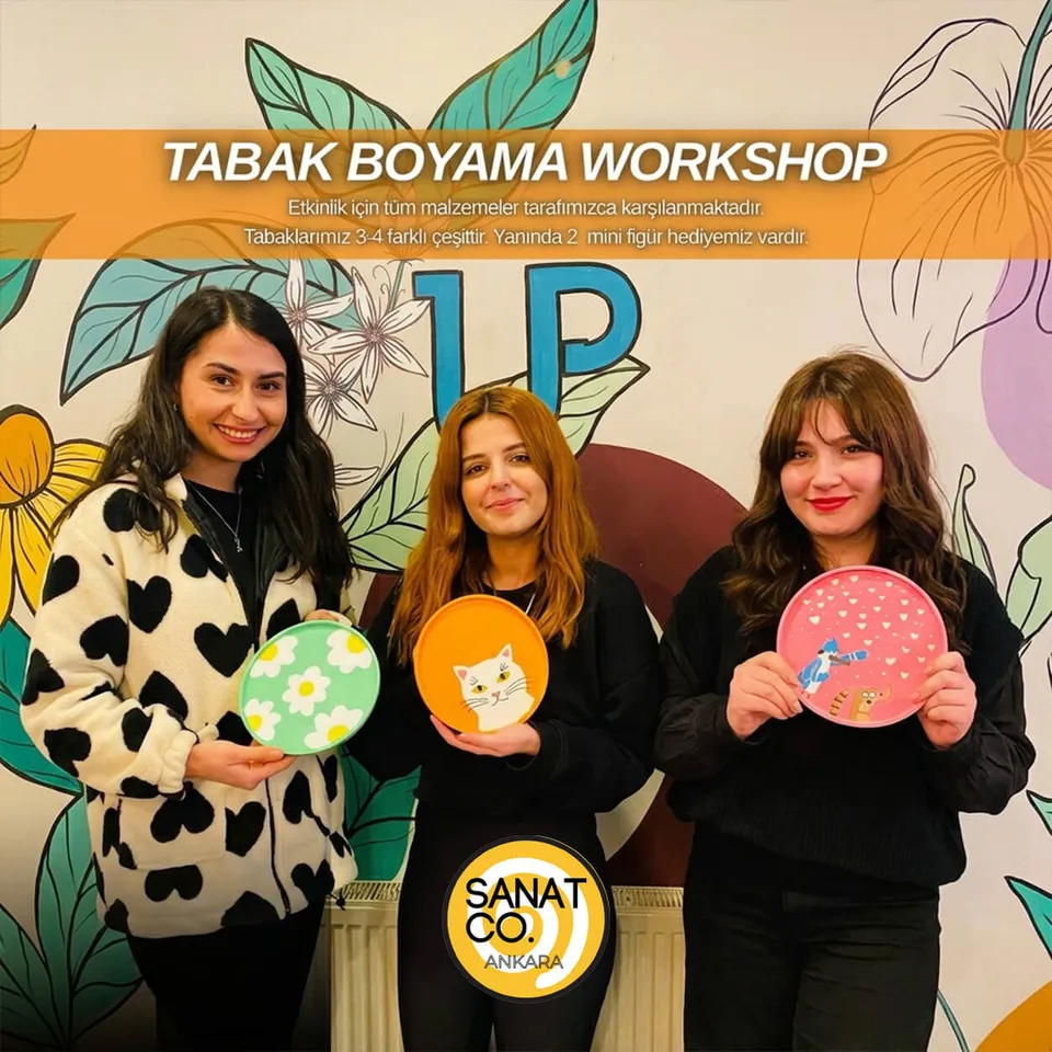 TABAK BOYAMA WORKSHOP ANKARA küçük resim