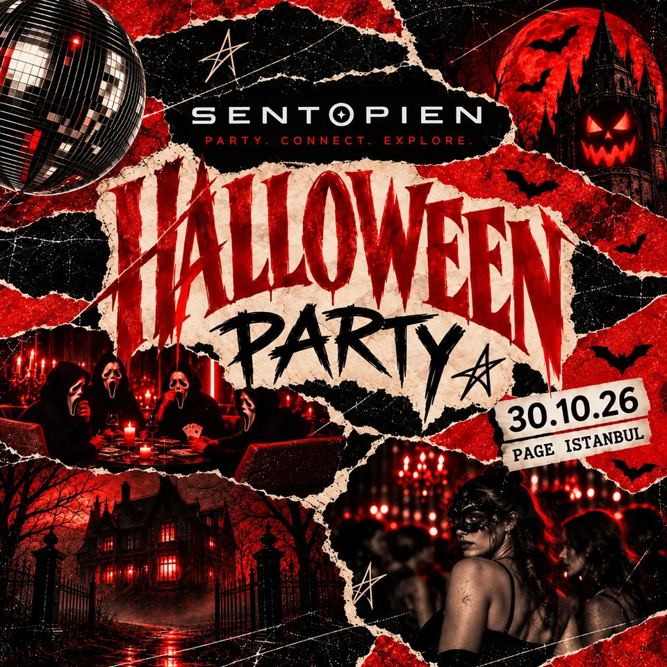 Sentopien Halloween (The Page) card