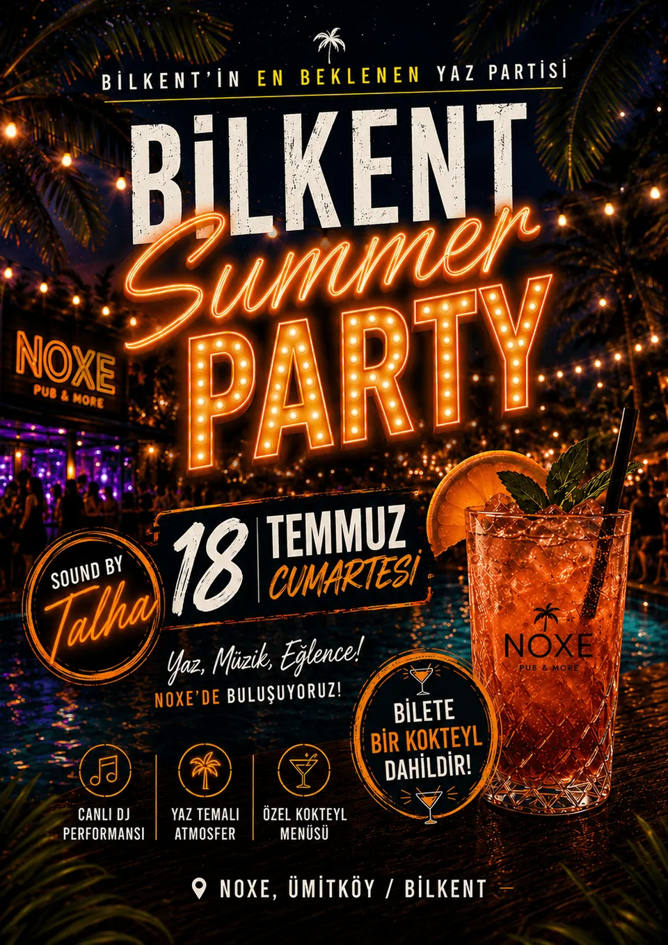 Bilkent Summer Party card