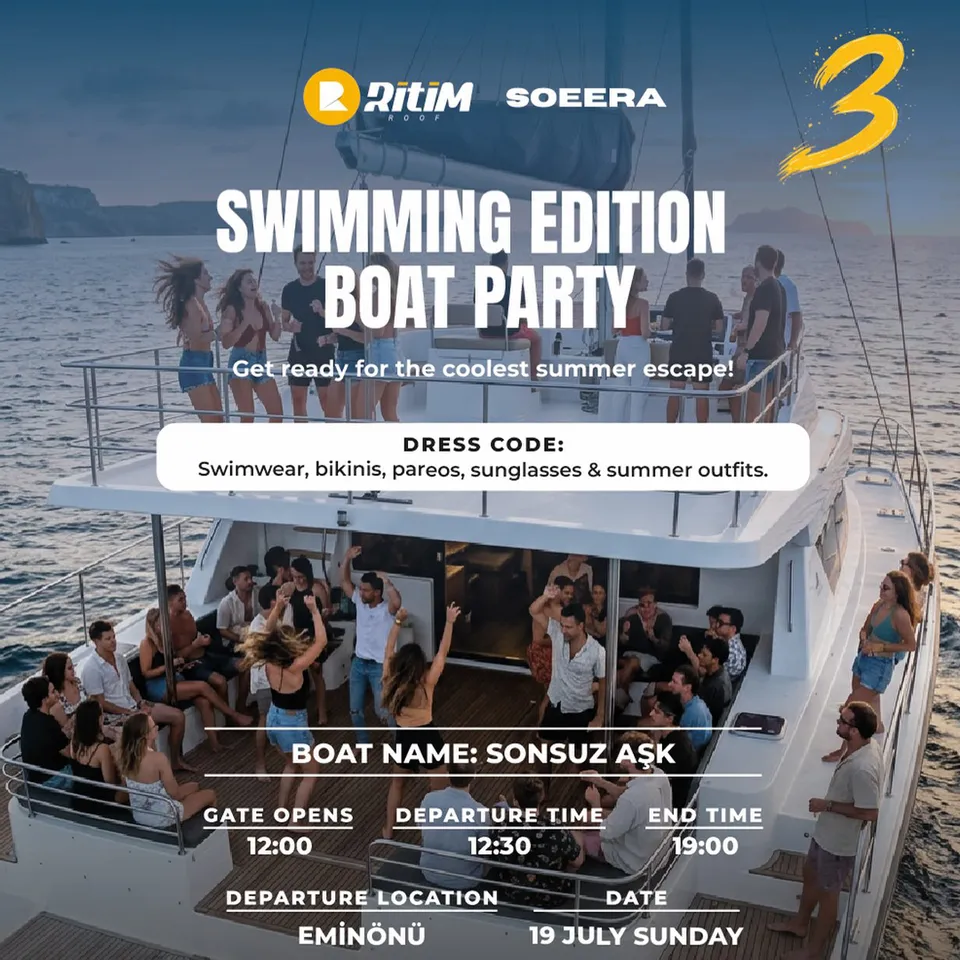 SWIMMING EDITION BOAT PARTY 3 card