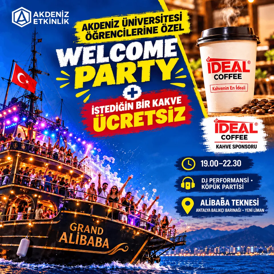 Welcome Yacht Party card