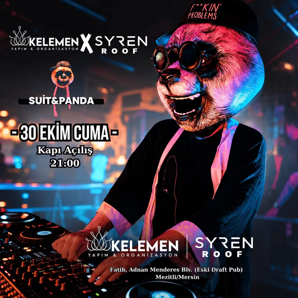 Suit &amp; Panda Fest - SYREN Roof card