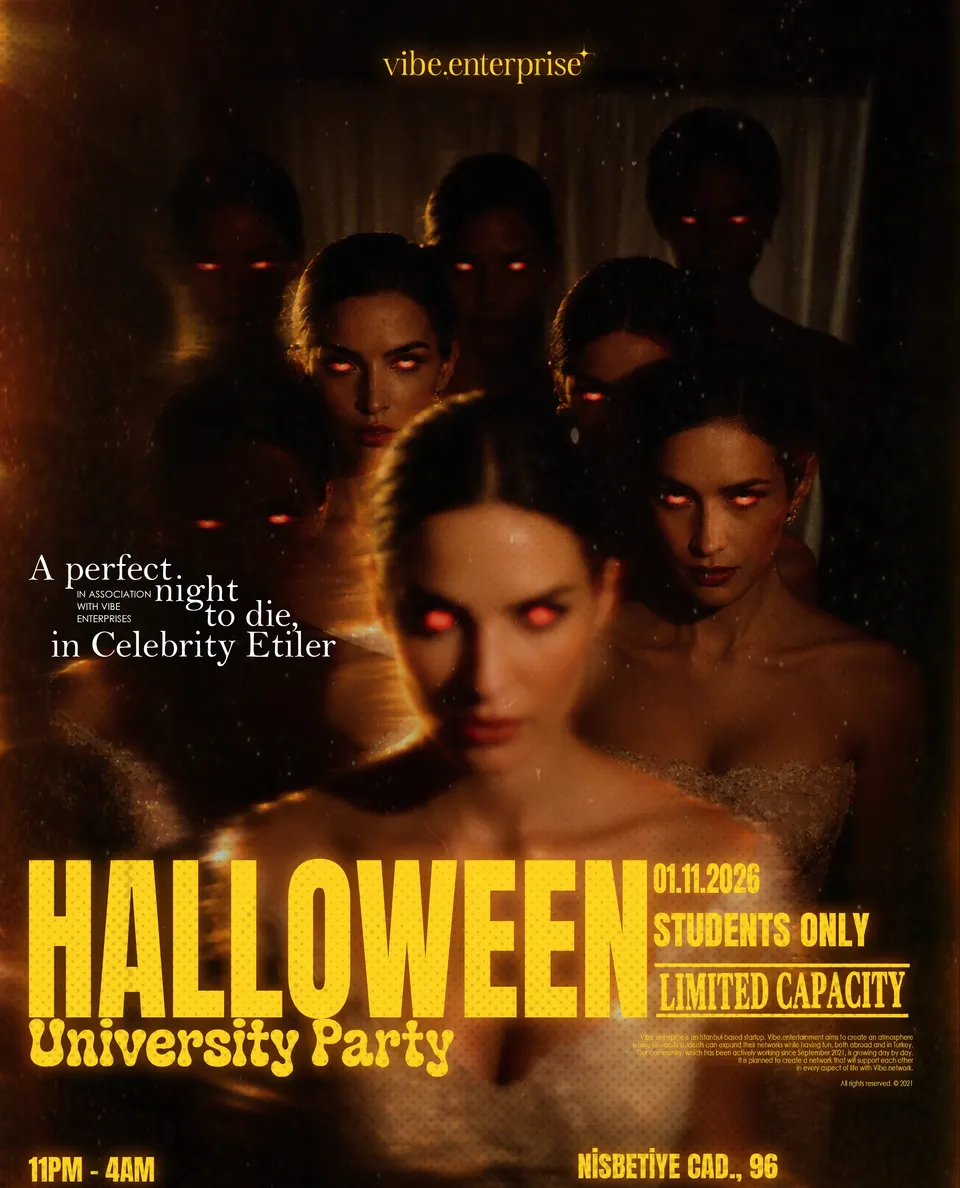 CELEBRITY UNI HALLOWEEN PARTY card
