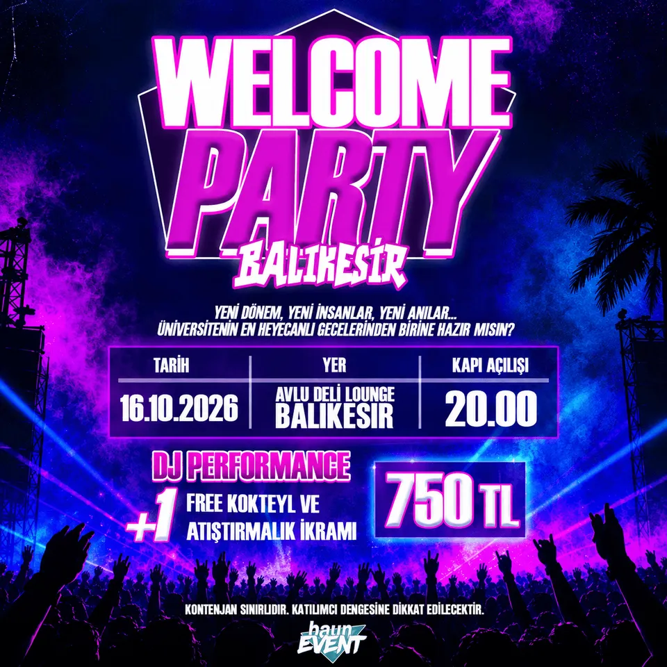 Welcome Party Balıkesir card