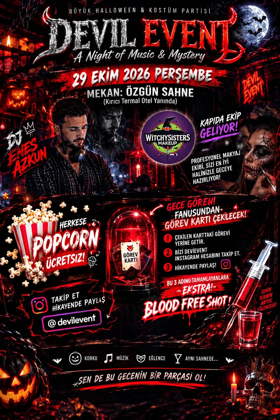 HALLOWEN KOSTÜM PARTİSİ