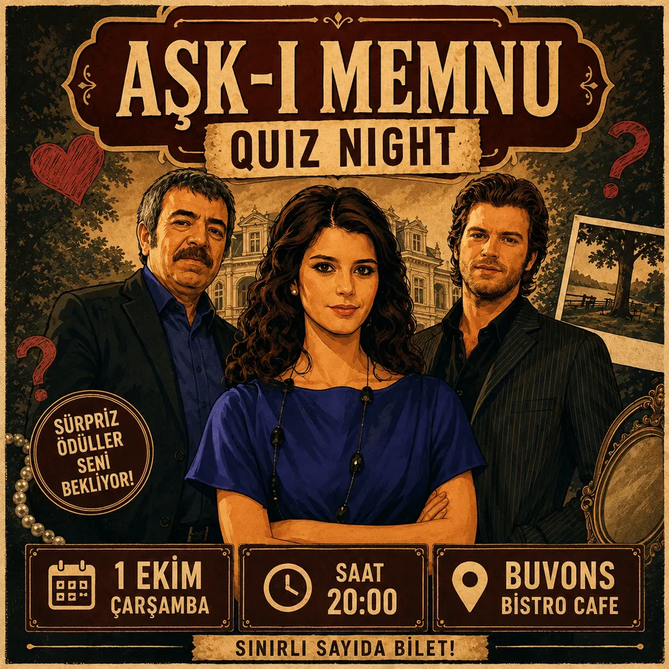 AŞK-I MEMNU QUIZ NIGHT card