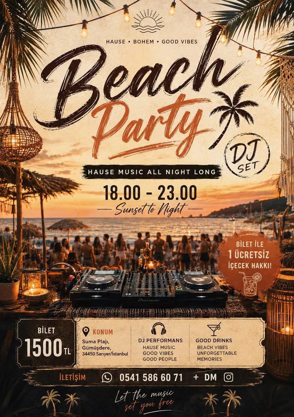 Florida Beach Parti card