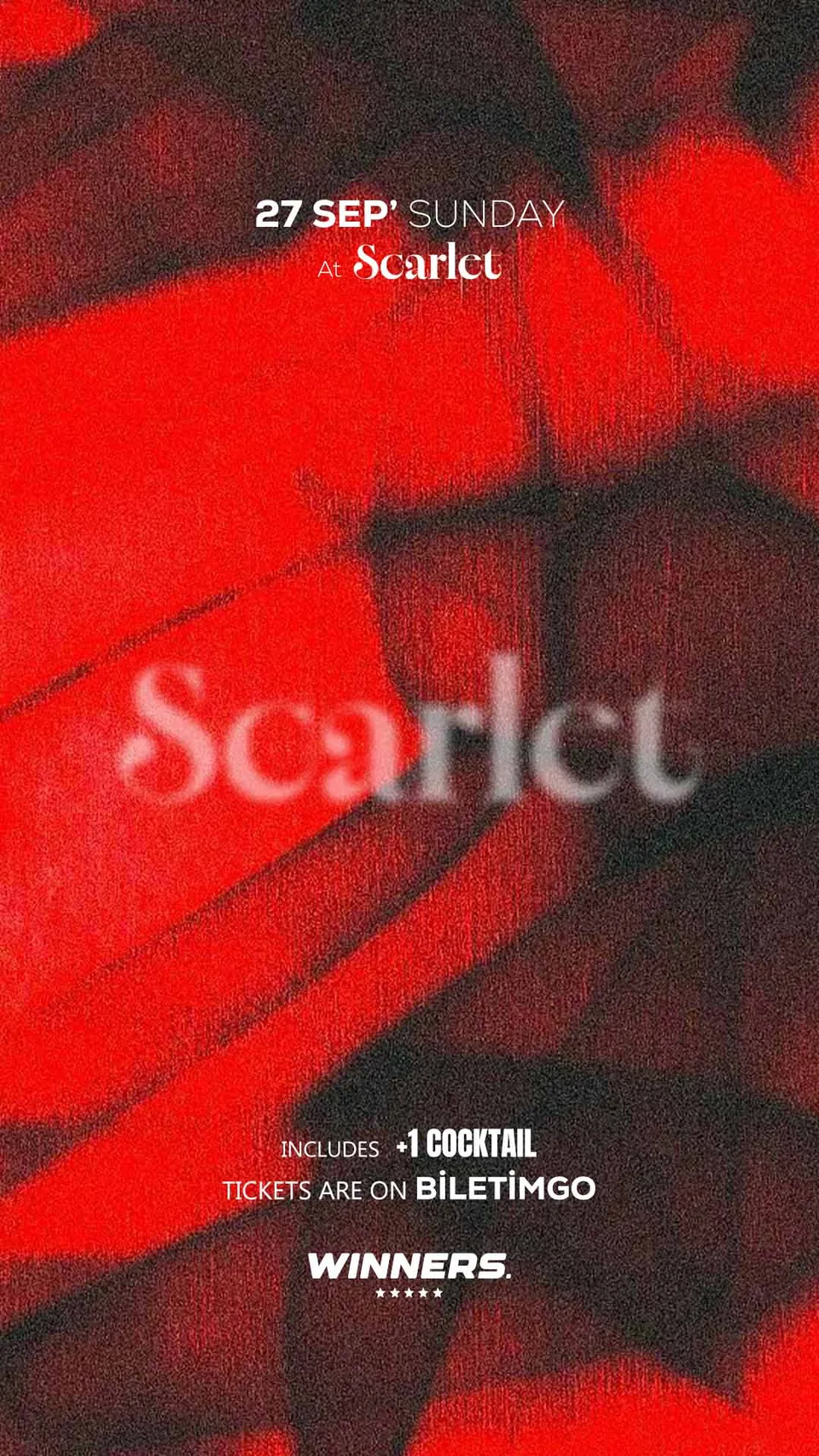 Sunday Party at SCARLET card