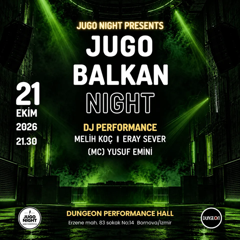 Jugo Balkan Night İzmir card