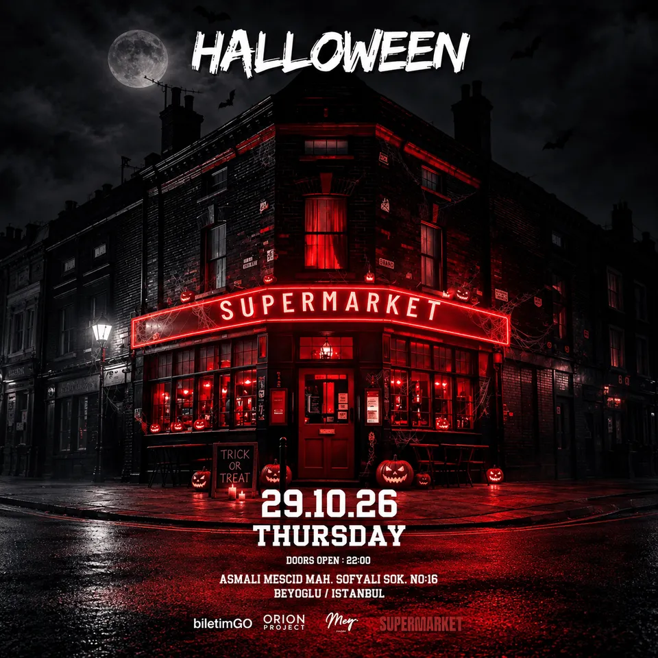 HALLOWEEN SUPERMARKET card