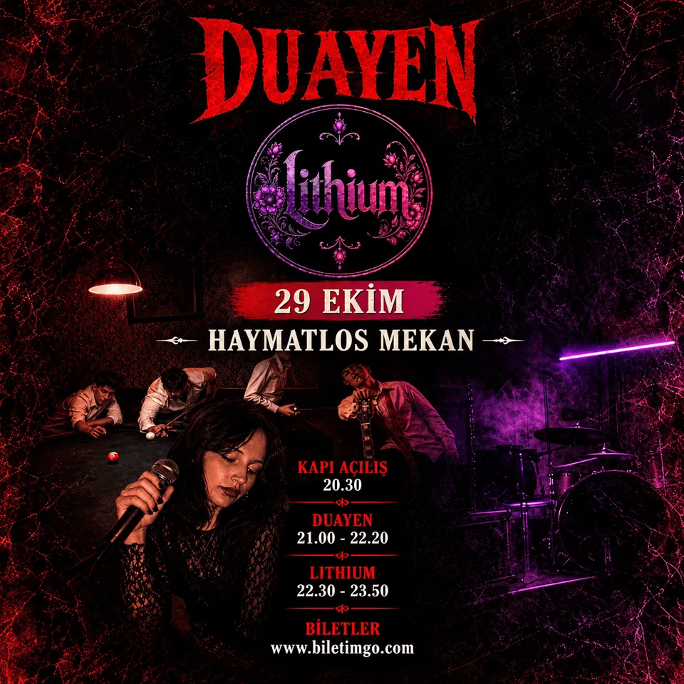 DUAYEN ve LİTHİUM KONSERİ | HAYMATLOS MEKAN card