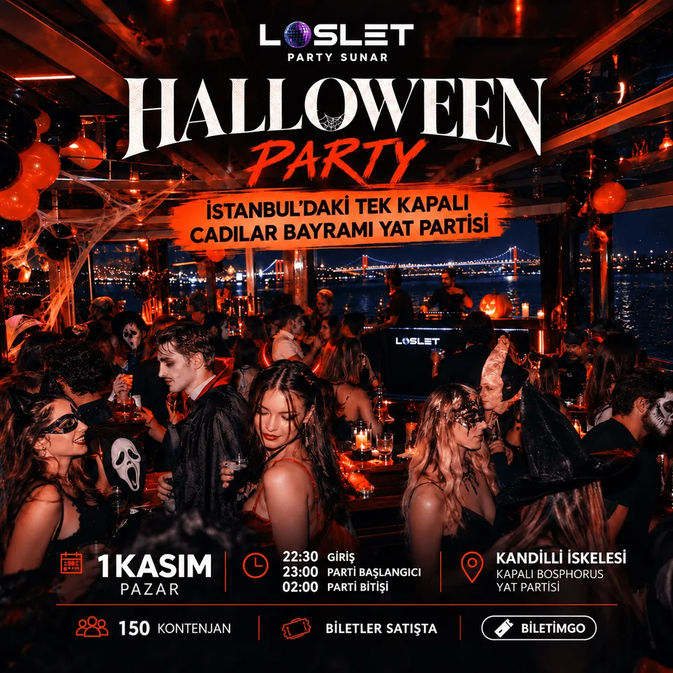 Loslet Halloween Party card