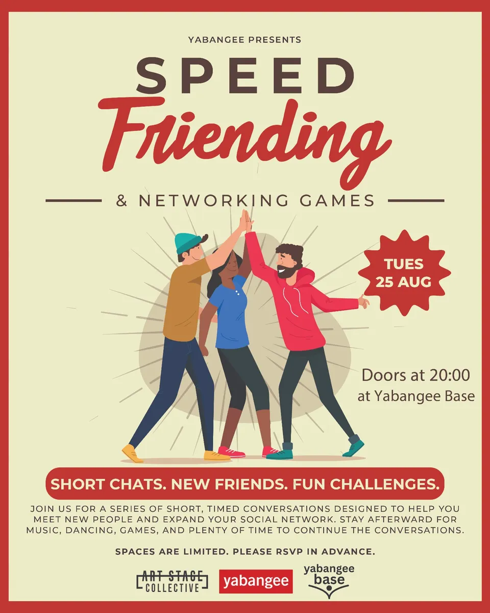 Speed Friending & Networking Games Night card