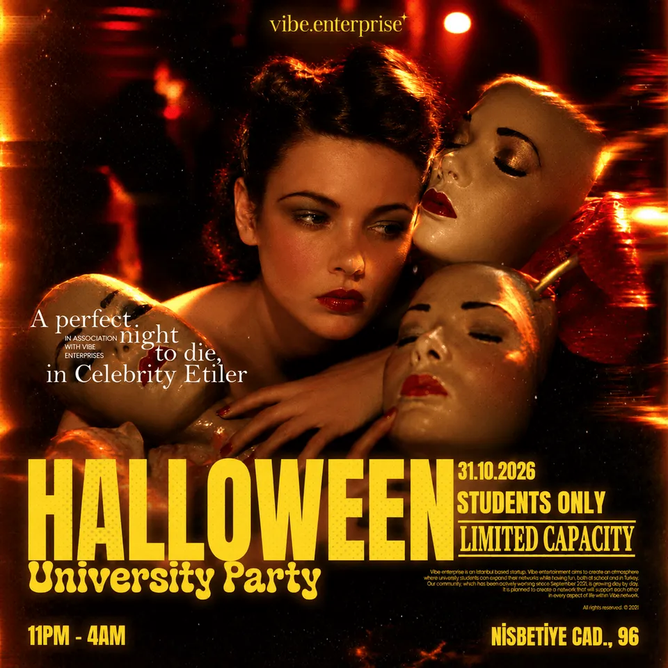 CELEBRITY UNI HALLOWEEN PARTY card