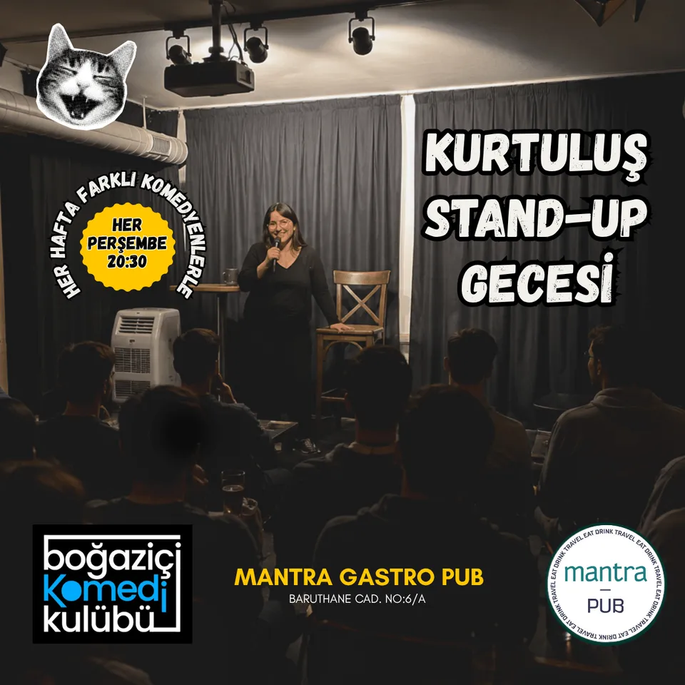 Kurtuluş Stand-up Gecesi - Boğaziçi Komedi Kulübü card