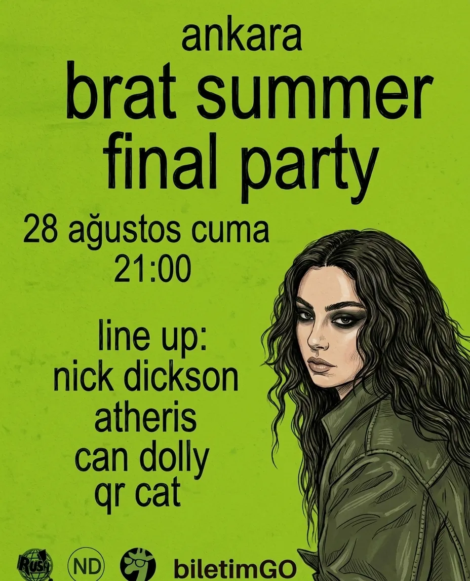 BRAT SUMMER ANKARA FINAL PARTY card