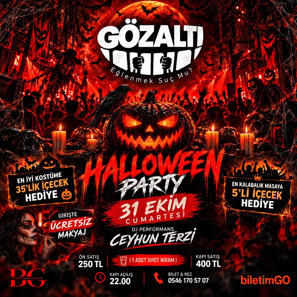 Halloween Party - Gözaltı Pub card