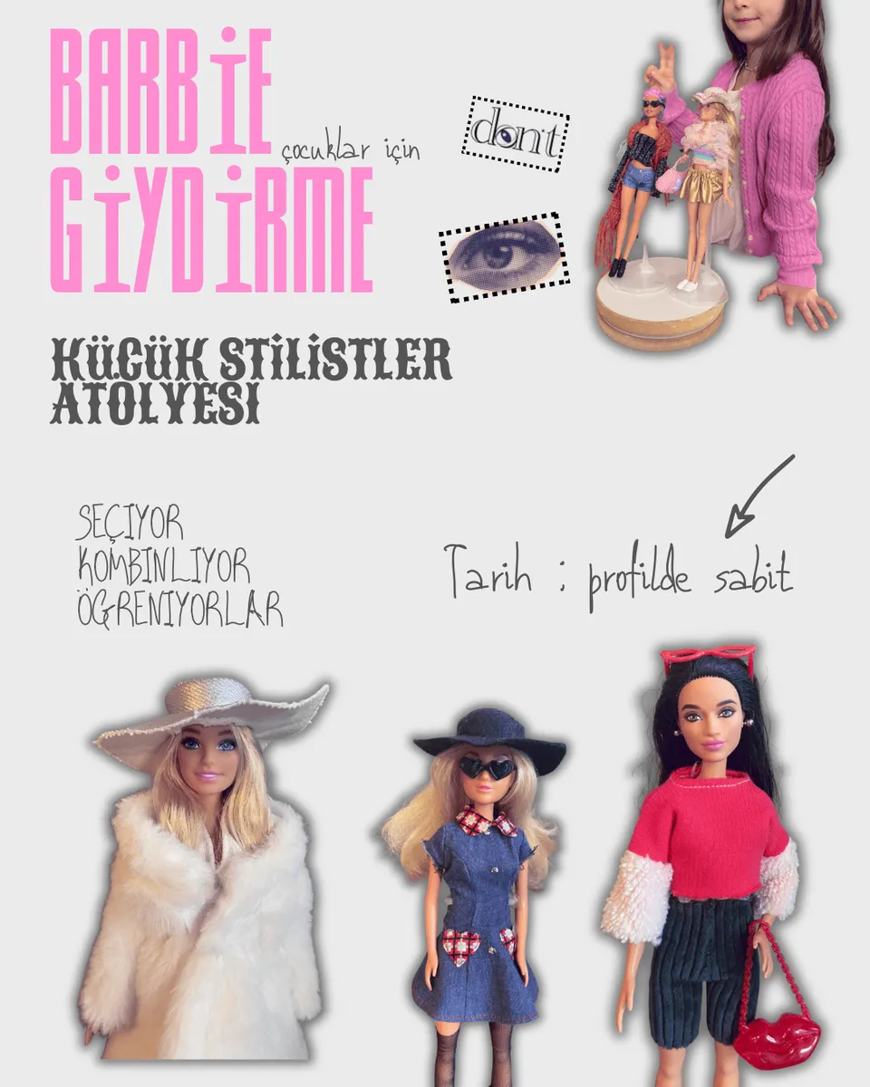 Barbie Giydirme ve Küçük Stilistler Atölyesi (Çocuklar için) card