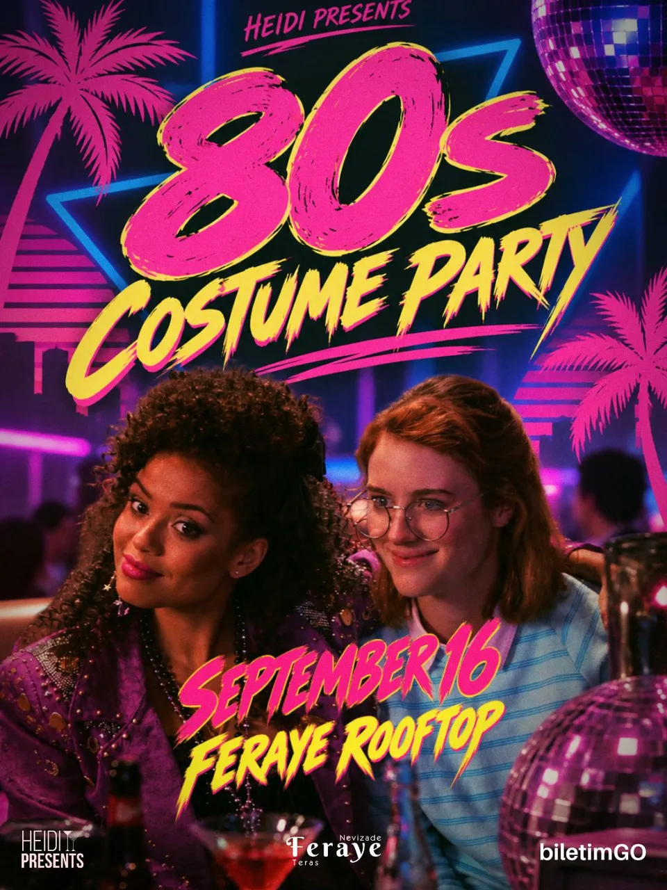 80'S COSTUME PARTY card