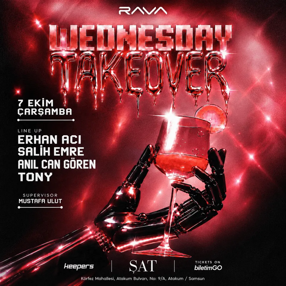 RAVA'S WEDNESDAY TAKEOVER card