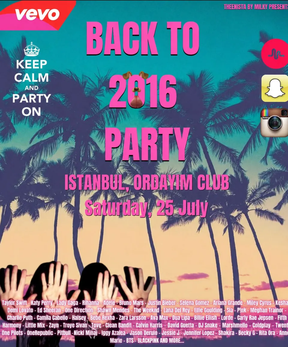 BACK TO 2016 SUMMER PARTY card