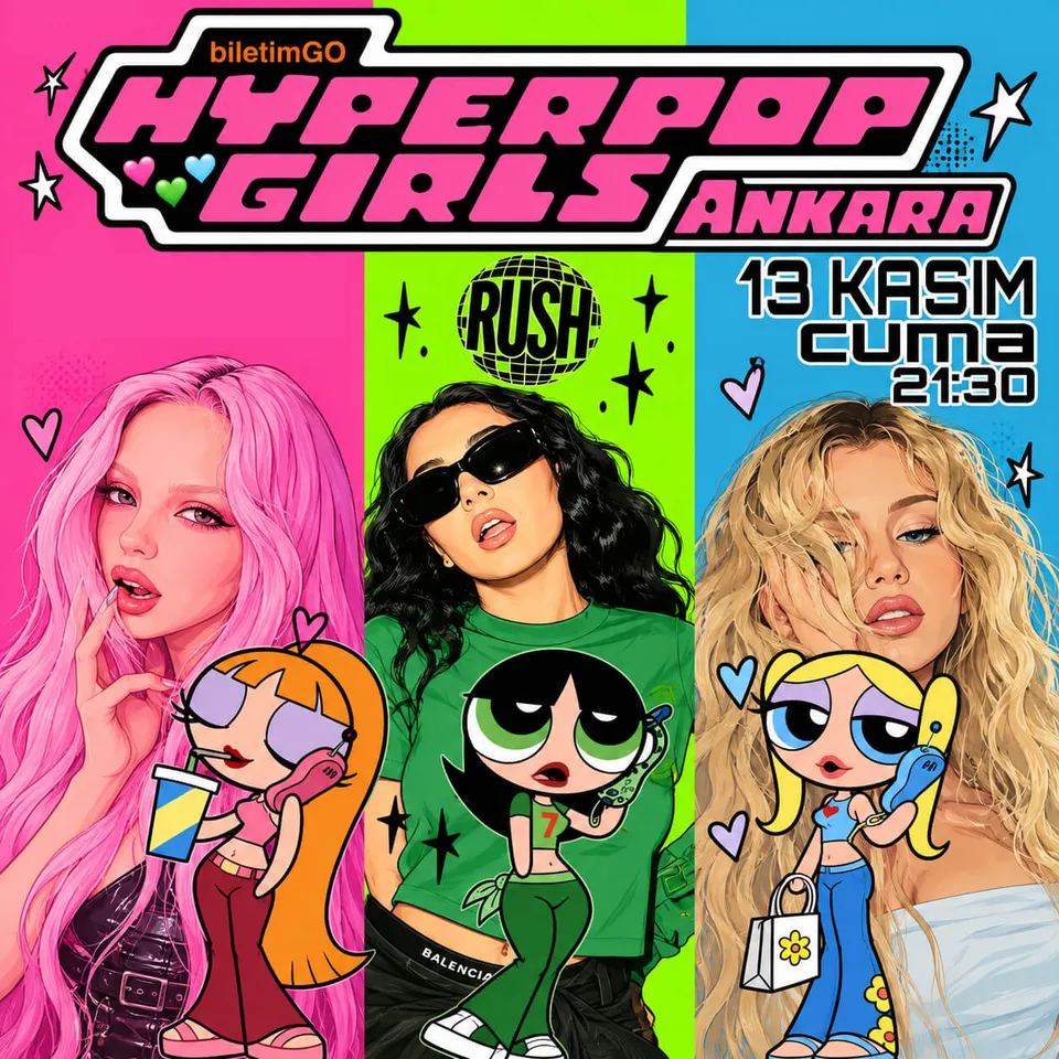 HYPERPOP GIRLS PARTY ANKARA card