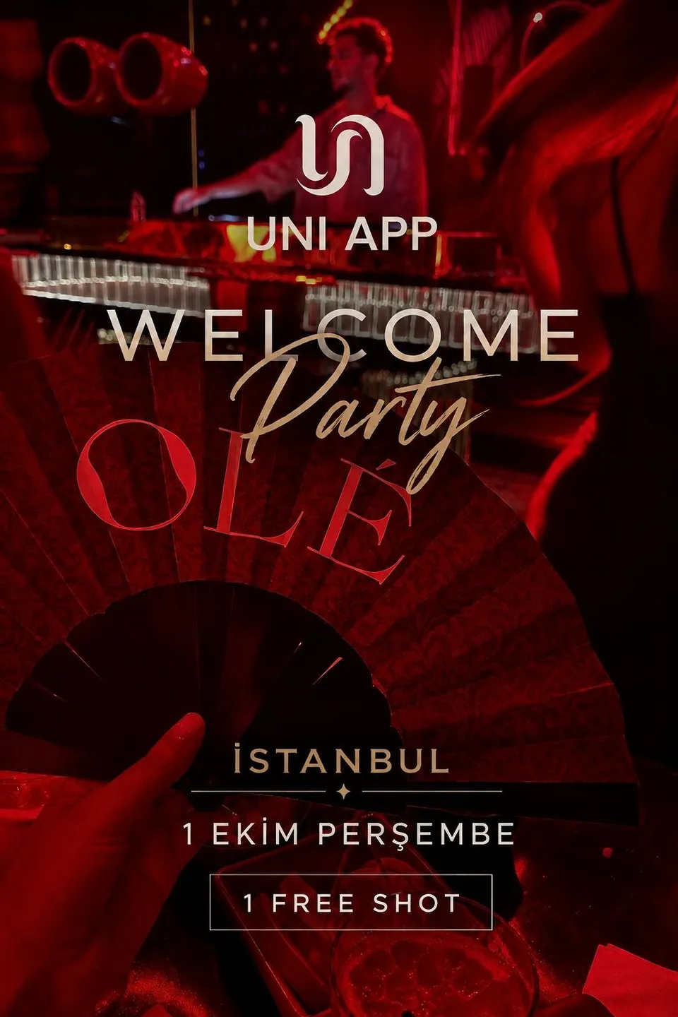 Welcome to University Party card