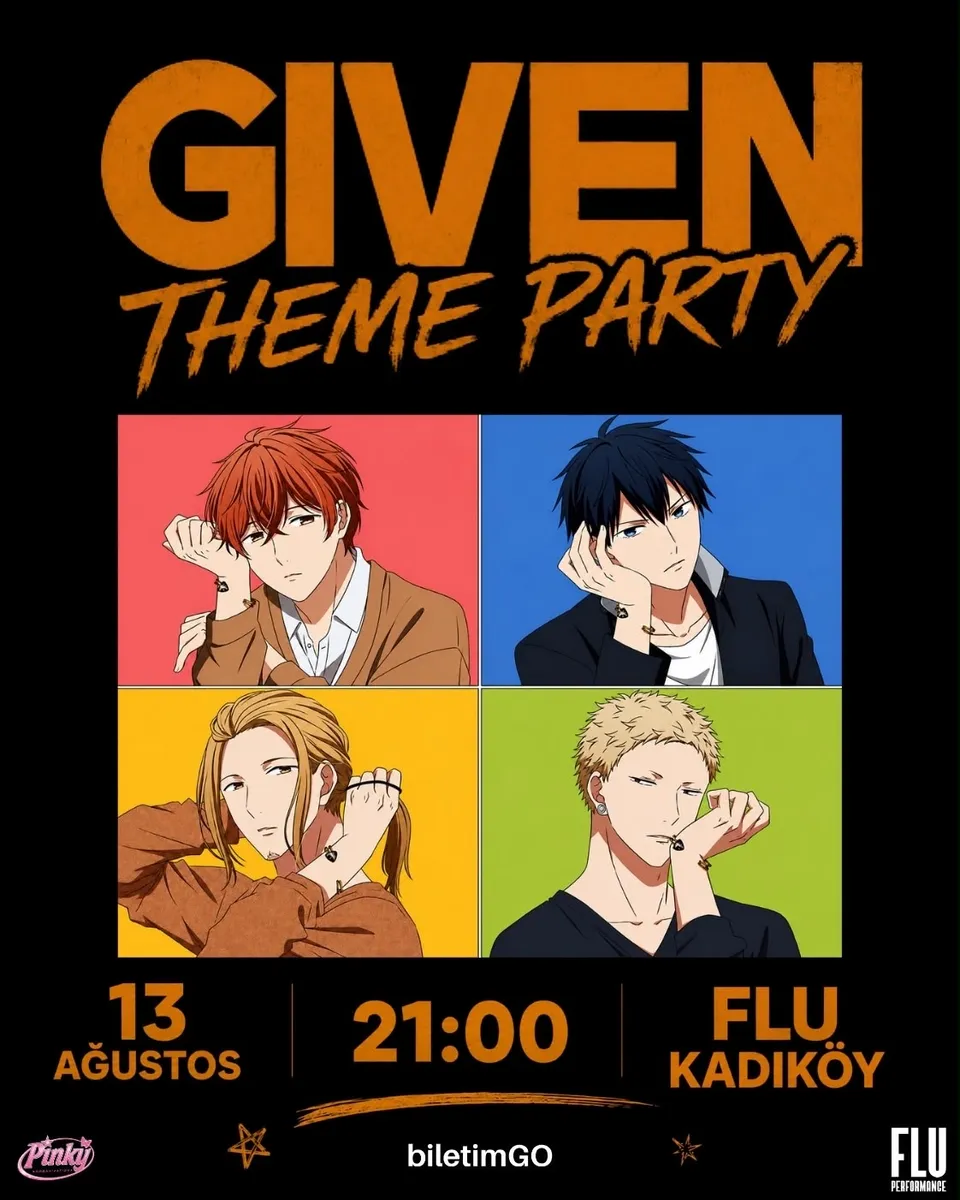 GIVEN THEME PARTY card