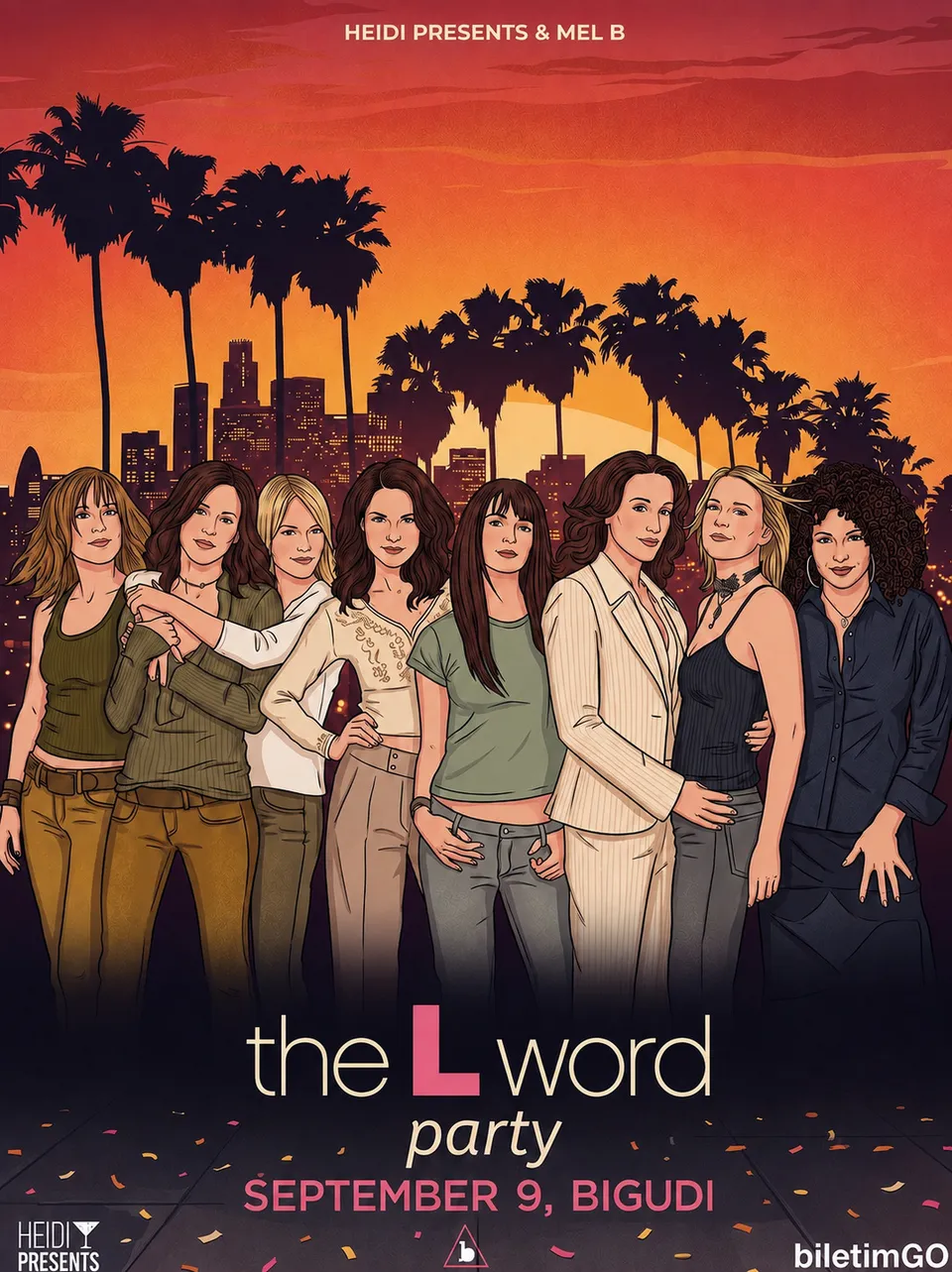 THE L WORD SUMMER PARTY card