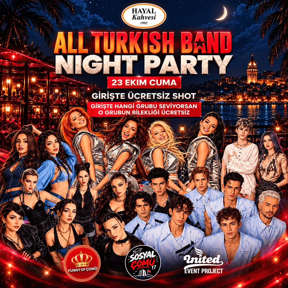 All Turkish Band Night Party / Hayal Kahvesi Çanakkale card