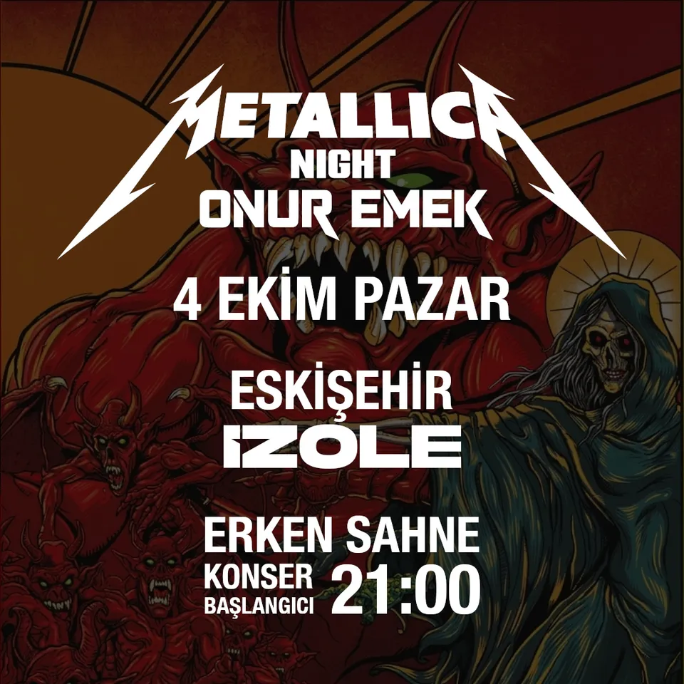 Onur Emek - Metallica Night ''Erken Sahne'' (İzole / Eskişehir) card