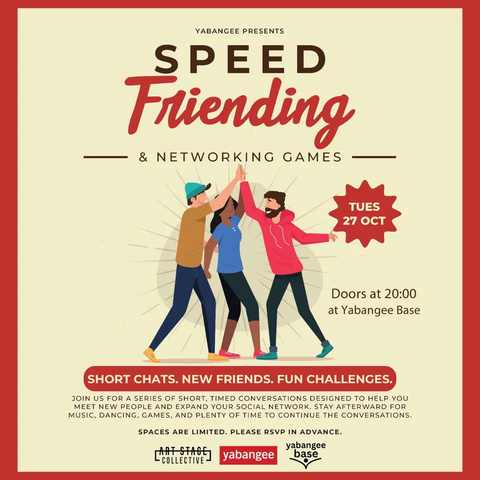 Speed Friending & Networking Games Night card