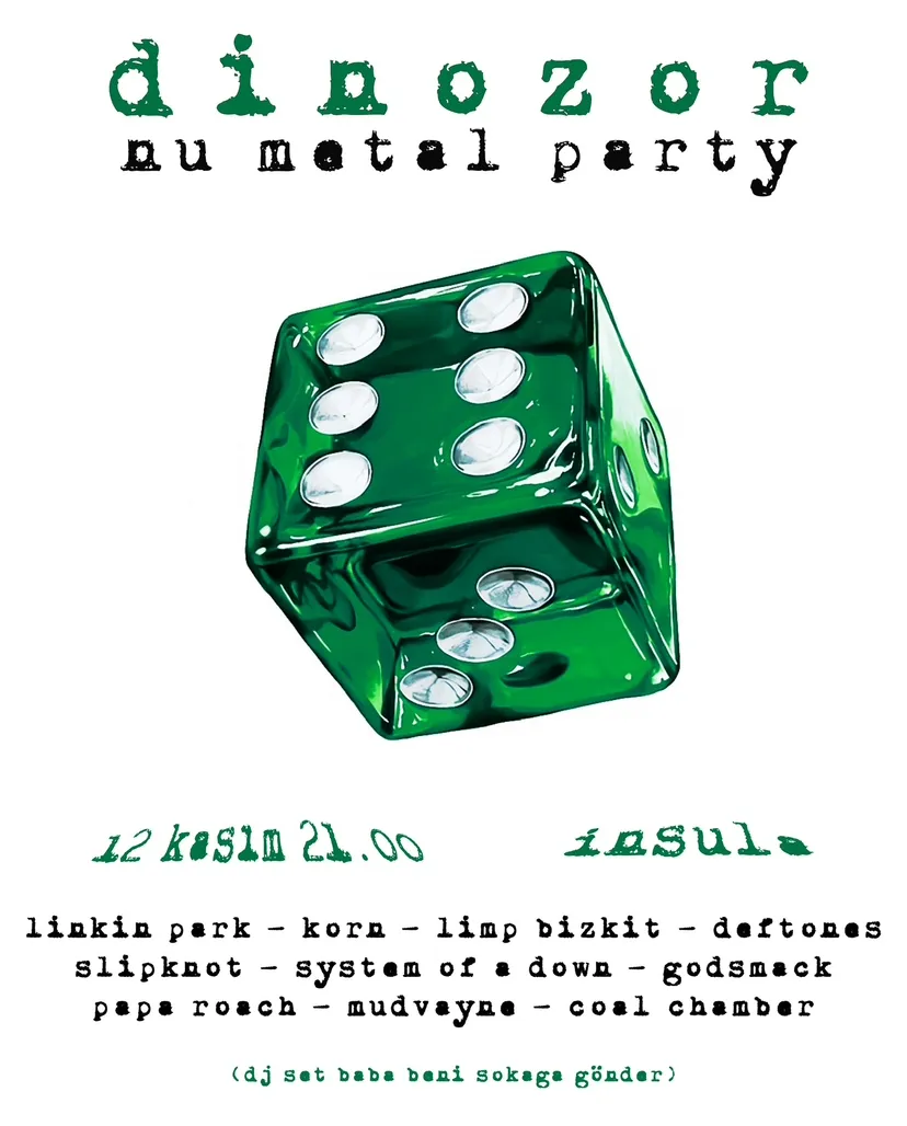 Dinozor Nu Metal Party card