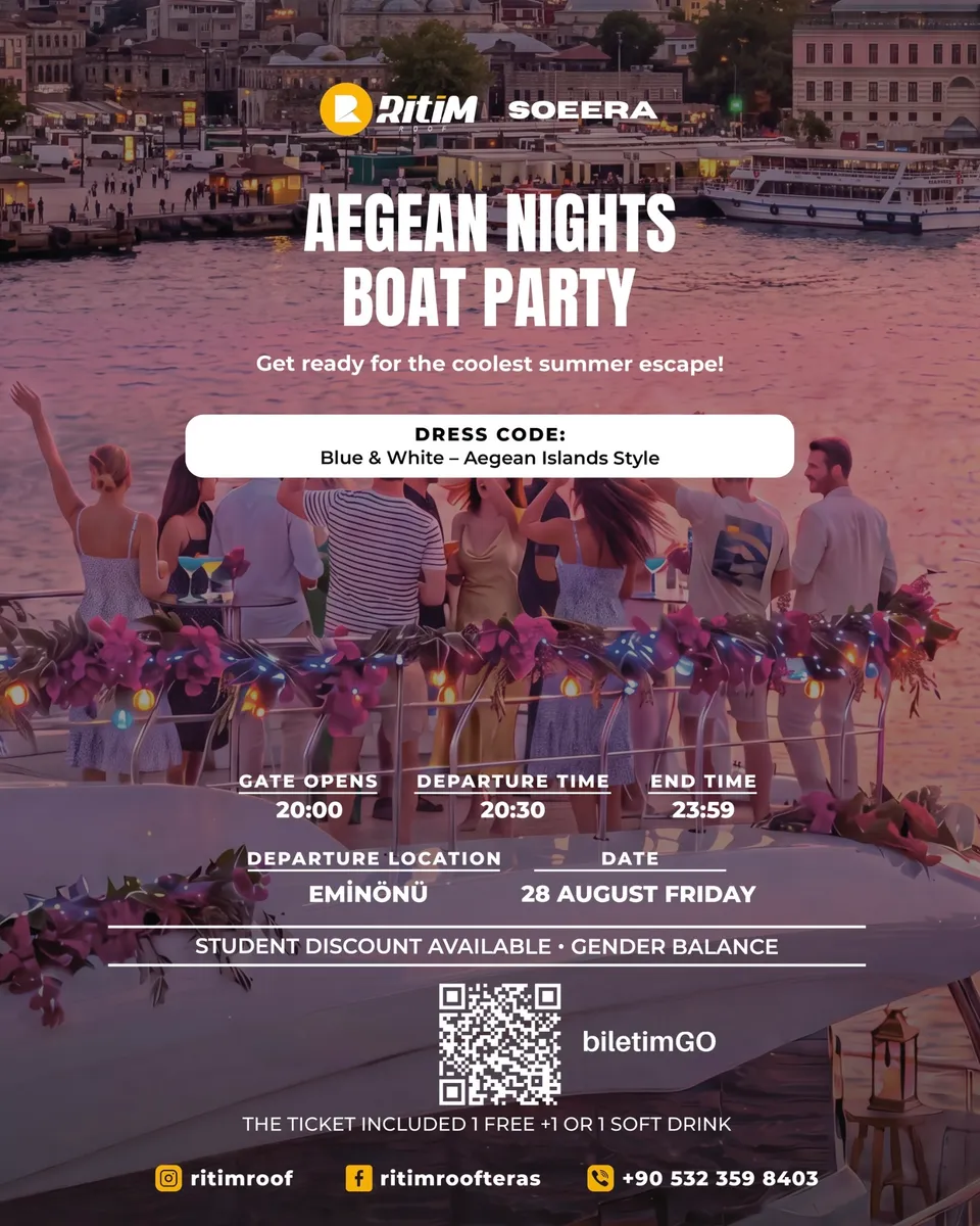 Aegean Nights Boat Party card