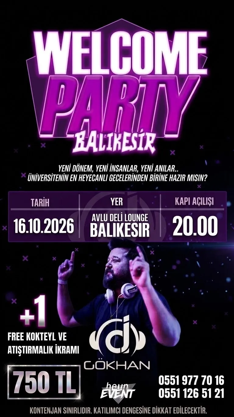 Welcome Party Balıkesir card