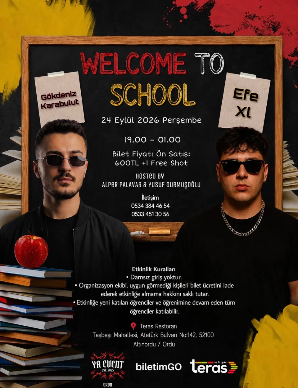 Welcome To School card