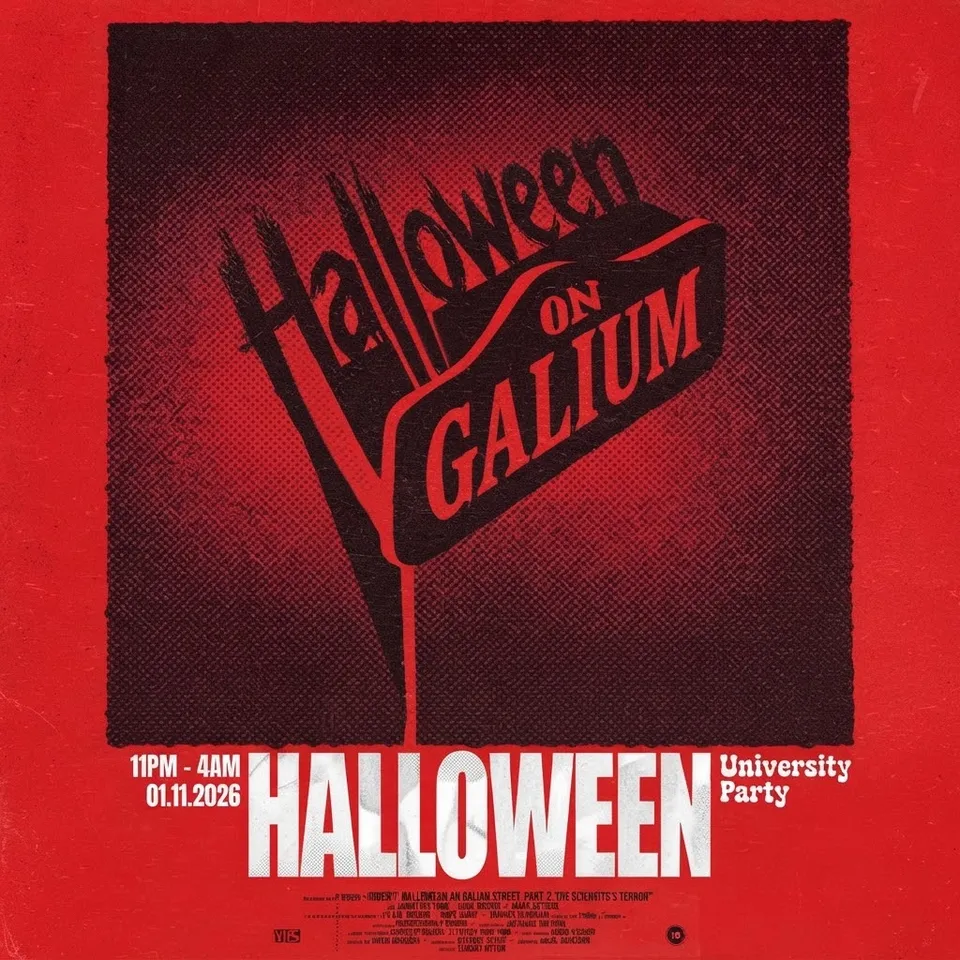 GALIUM UNIVERSITY HALLOWEEN PARTY card