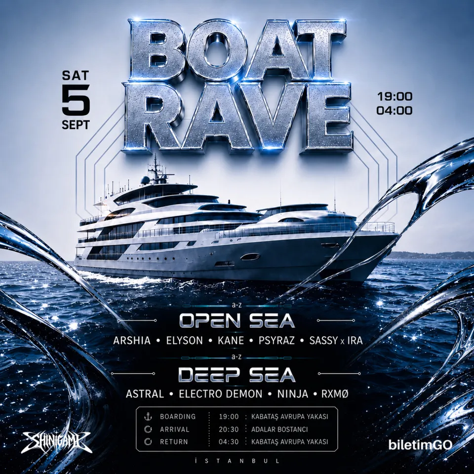 ISTANBUL BOAT RAVE card