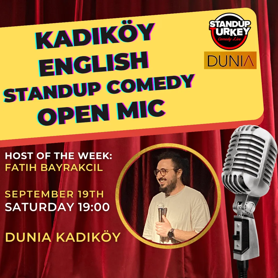 Kadıköy English Stand-up Comedy Open Mic card