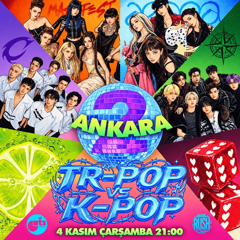 K POP VS TR POP PARTY ANKARA 2 card