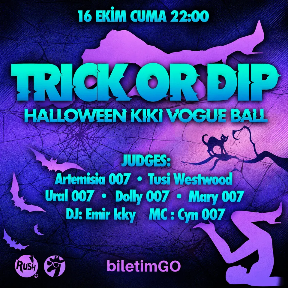 ANKARA HALLOWEEN KIKI BALL TRICK OR DIP card