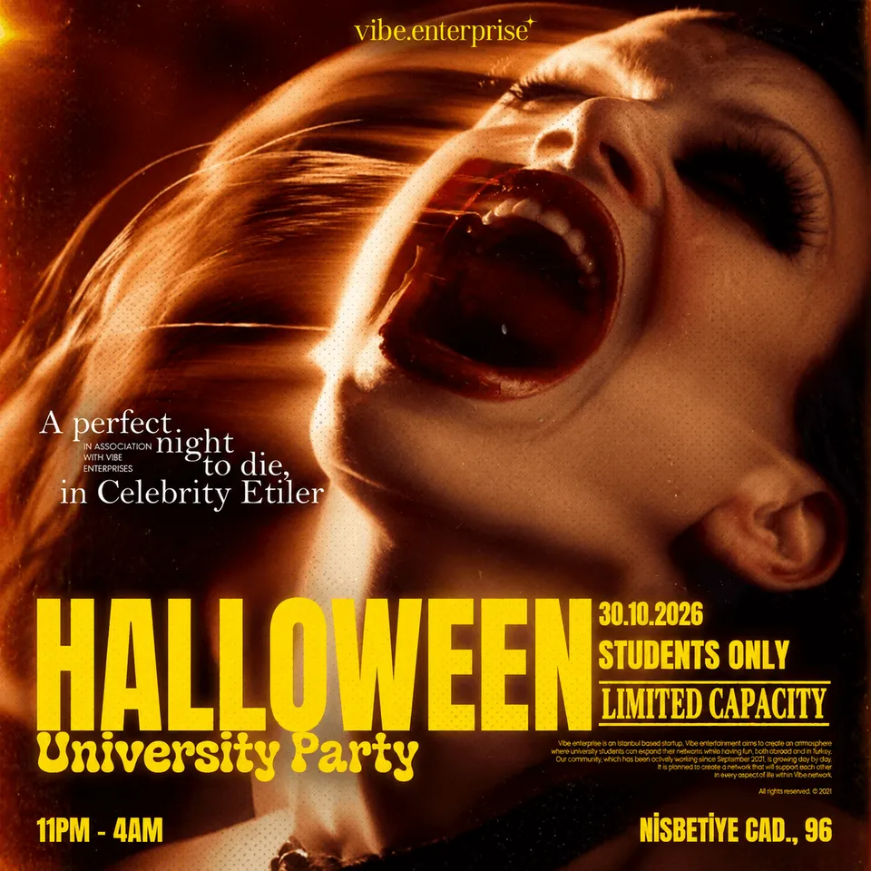CELEBRITY UNI HALLOWEEN PARTY card