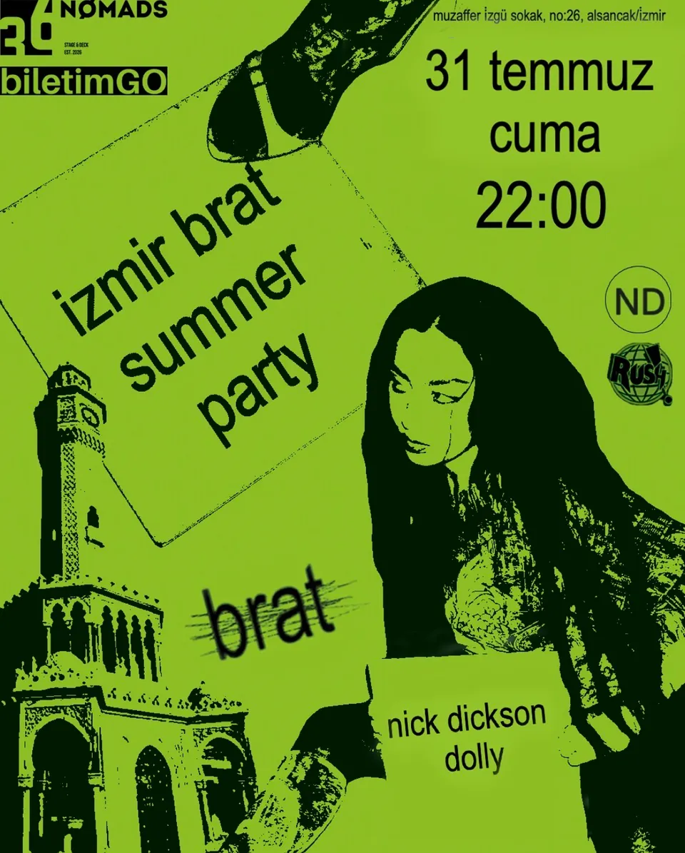 IZMIR BRAT SUMMER PARTY card