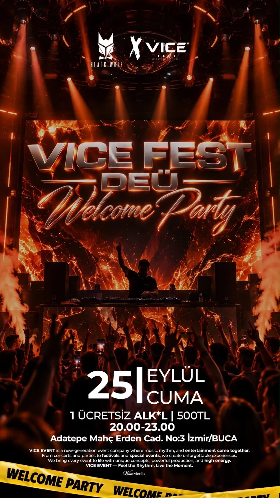 DEÜ WELCOME PARTİ card