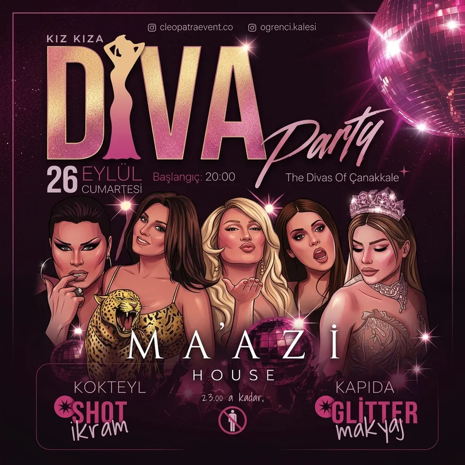 Diva Party card