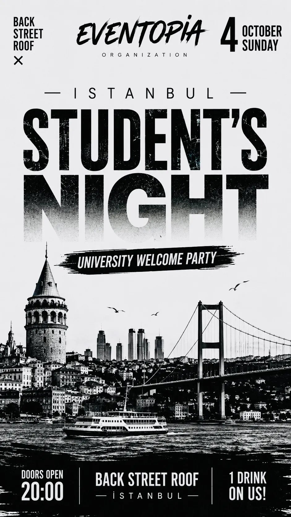 Eventopia İstanbul Student’s Night University Welcome Party card