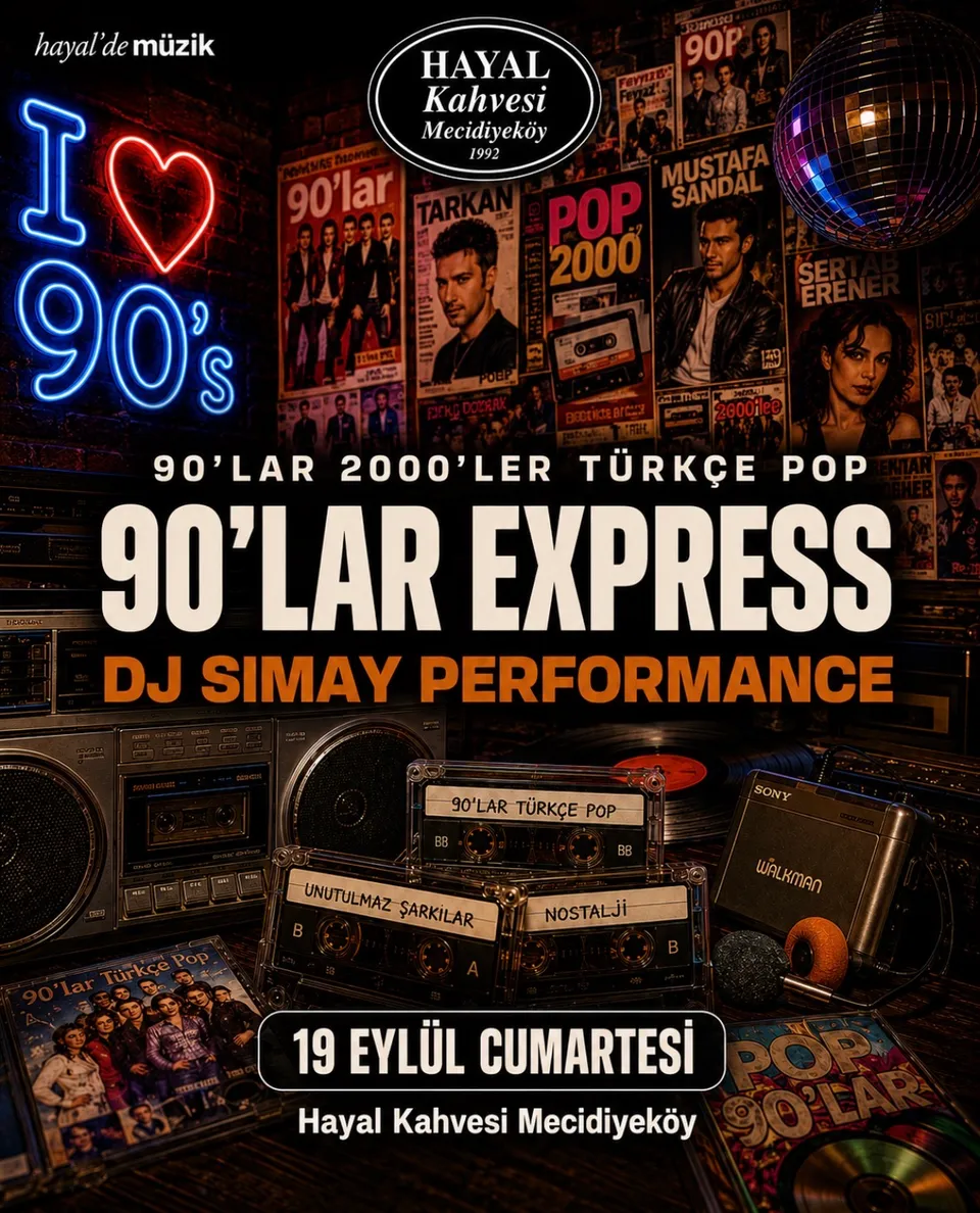 90’Lar Express Türkçe Pop Parti DJ Simay Performance card