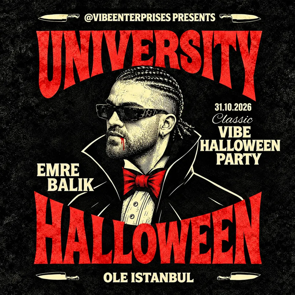 UNIVERSITY HALLOWEEN PARTY card
